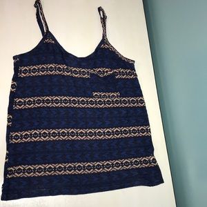 blue tribal tank